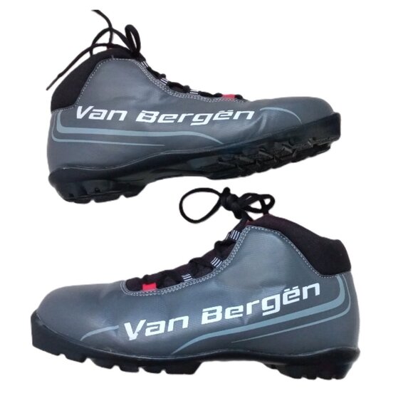 Van Bergen Classic Cross-Country Ski Boots Unisex Gray Sz 10 - Picture 5 of 9